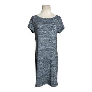 Loft gray marbled short sleeves mini T Shirt dress size Small